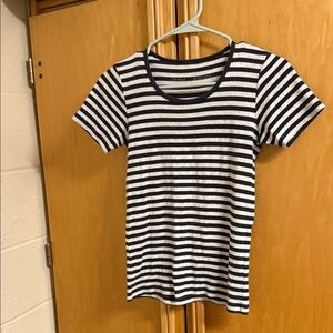 Striped Navy and White T-Shirt